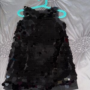 GAP Black Sequin Kids Dress